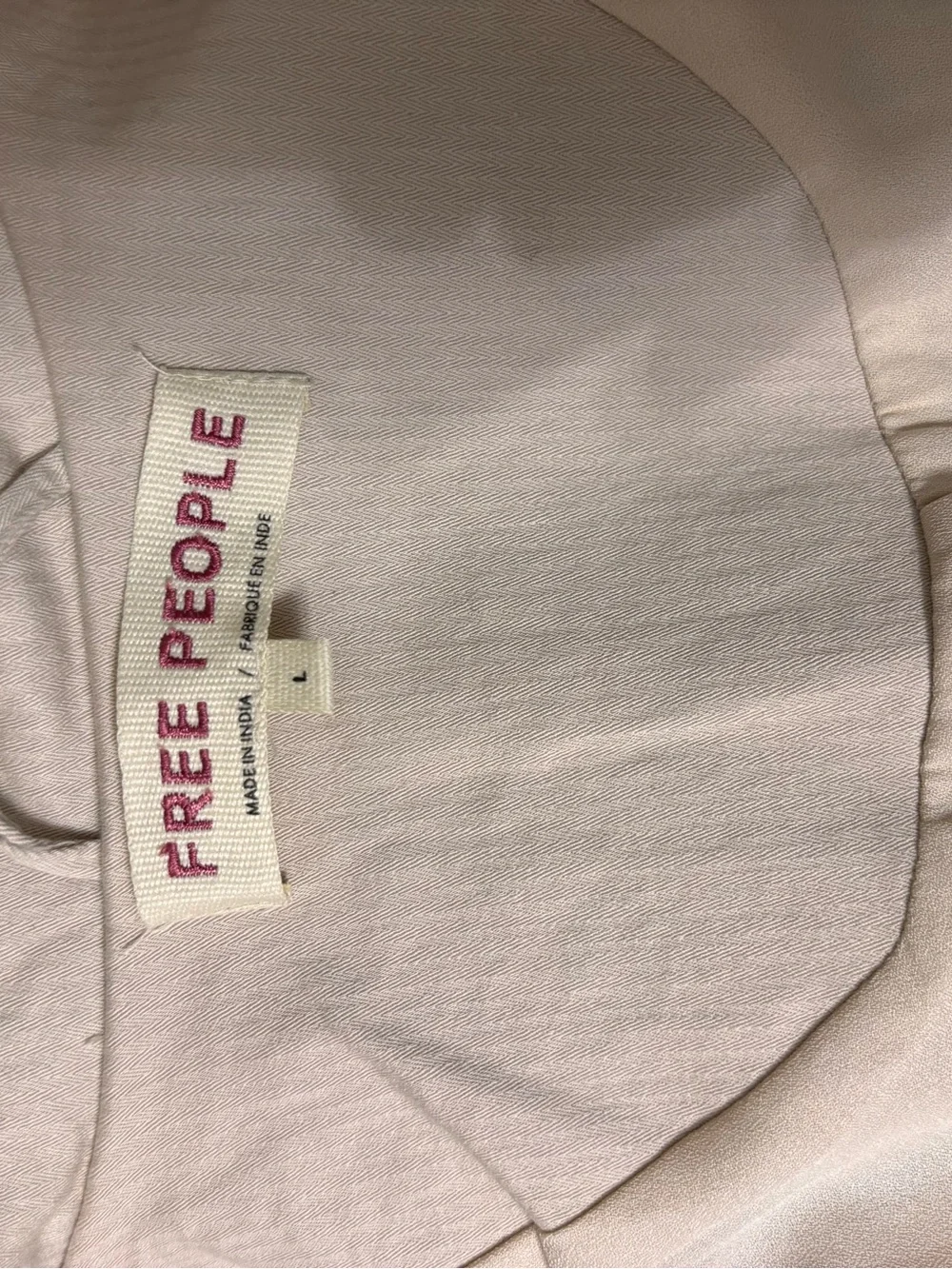 Free People Beige Layered Button-Front Blazer